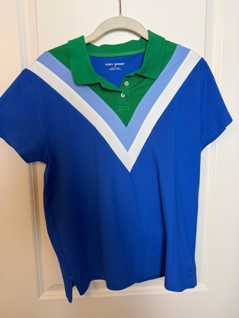 Tory Burch Sport Chevron Polo
